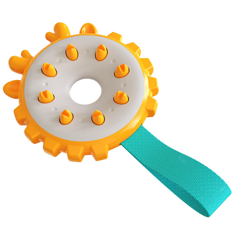 Interactive Ring Chew Toy & Dog Toothbrush – Bite-Resistant Molar Toy for Dogs | 4 Colors