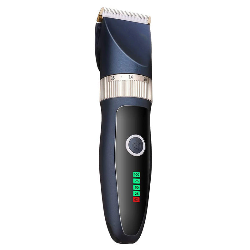 Electric Pet Hair Clipper — USB Rechargeable, 8 Guide Combs, 250-Min Battery, Dogs & Rabbits
