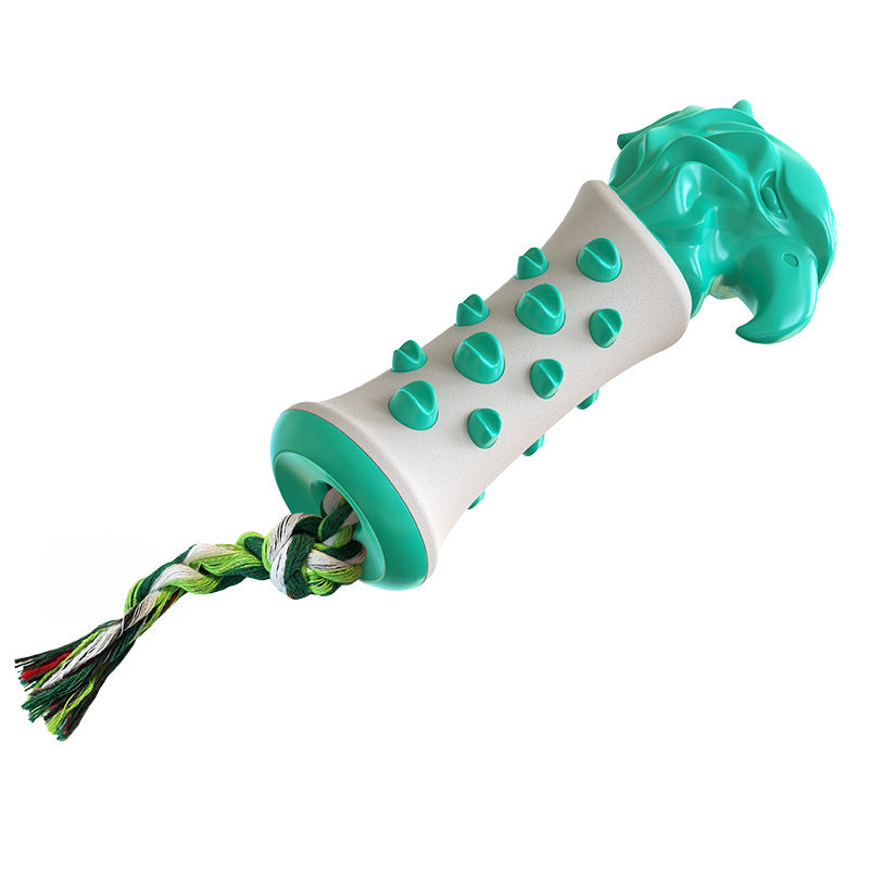 Dog Chew Toy & Toothbrush — Scepter Molar Stick | Dental Cleaning, TPR, 3 Colors | EM Pet Products