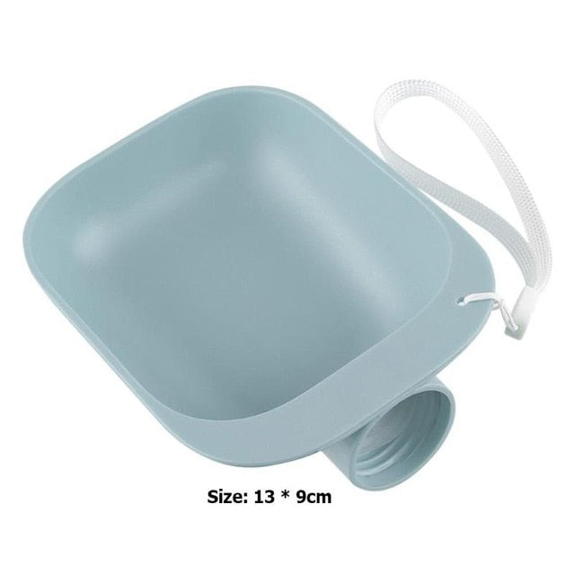Portable Pet Water Bottle & Travel Bowl — 2-in-1, Leak-Proof, 5 Colors