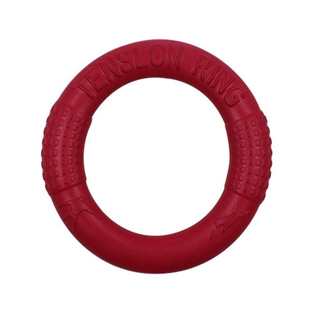 Rubber Flying Disc for Dogs — 2 Sizes, 3 Colors, Outdoor Fetch & Training