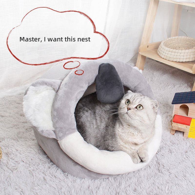 Novelty Animal Pet Bed – Cozy Plush Dog & Cat Nest in Koala, Deer & Holiday Designs | S–L