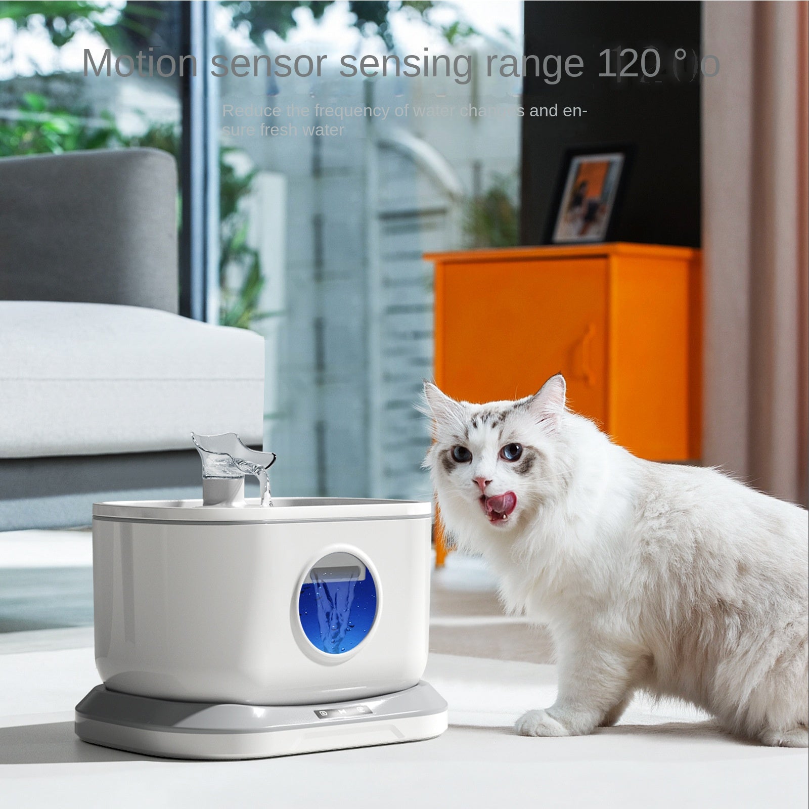 Wireless Rechargeable Pet Water Fountain — Large Capacity, Wireless Charging, 4 Colors