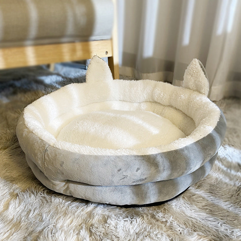 All-Season Pet Kennel Bed — Removable & Washable, 4 Sizes, Multiple Patterns