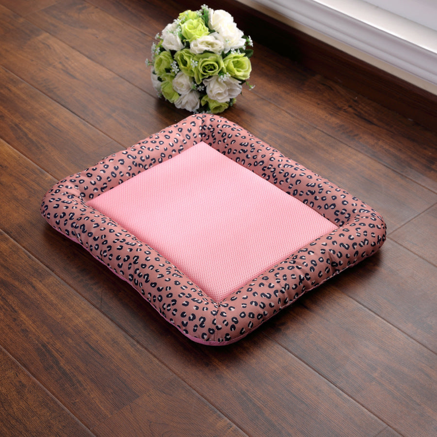 Ice Silk Pet Cooling Pad — Waterproof Summer Mat for Dogs & Cats, 4 Sizes