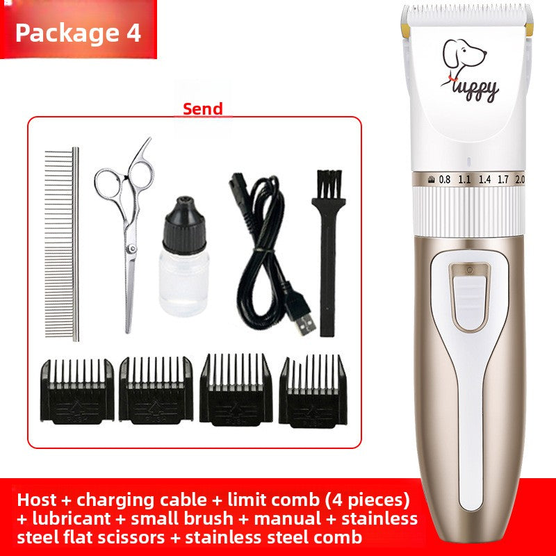Professional Pet Hair Clipper Kit with Ceramic Blade