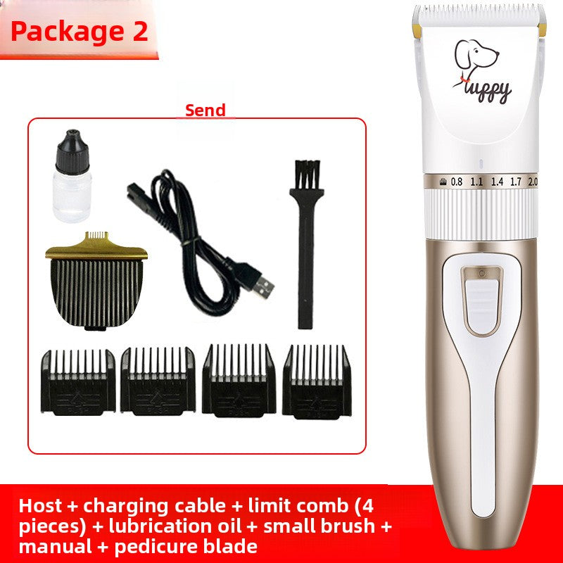 Professional Pet Hair Clipper Kit with Ceramic Blade