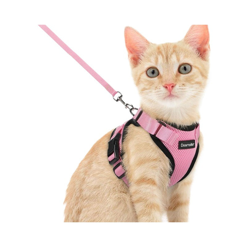 Adjustable Reflective Pet Vest Harness & Leash — Anti-Escape, Breathable, Sizes XS–M, 7 Colors