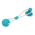 Suction Cup Dog Chew Toy — TPR Rubber Molar Ball for Teeth Cleaning & Self-Play