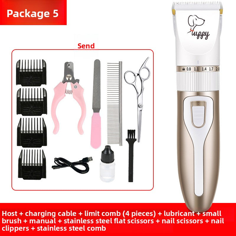 Professional Pet Hair Clipper Kit with Ceramic Blade