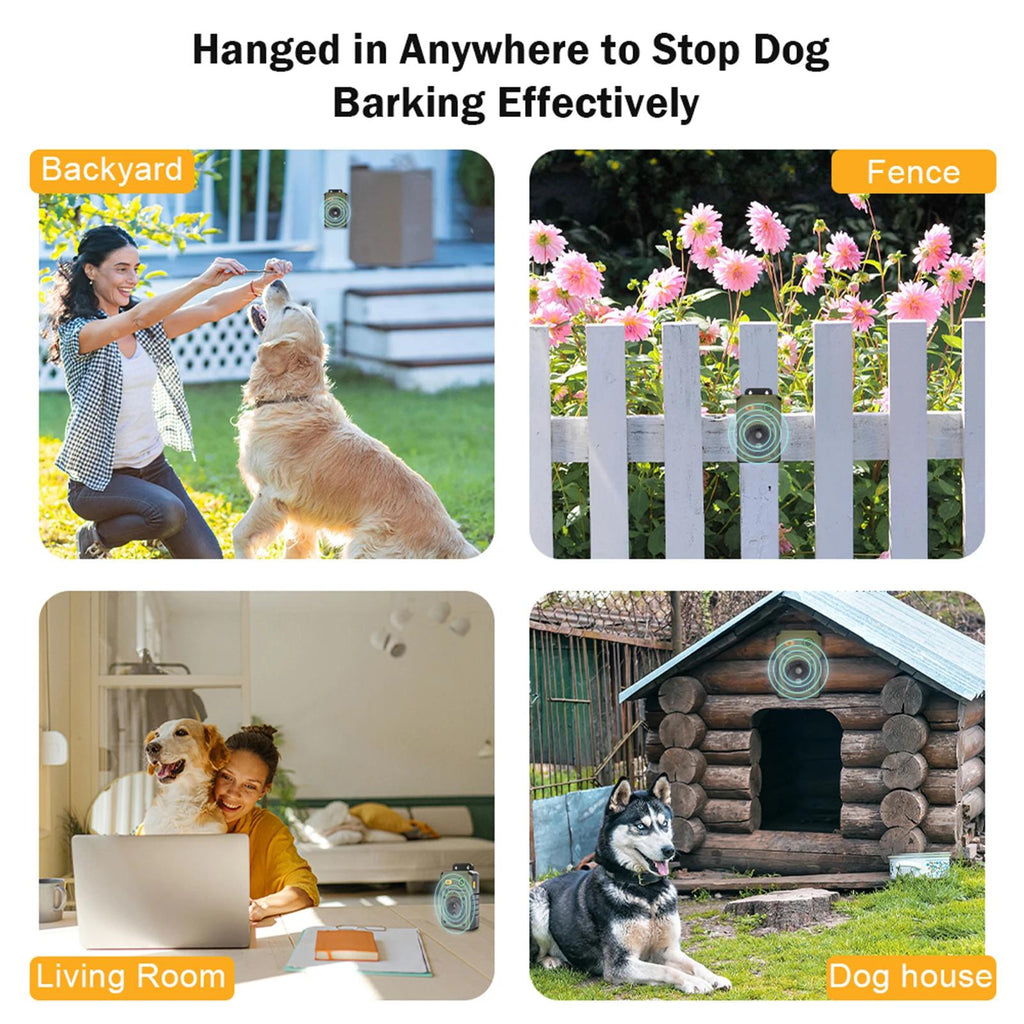 Ultrasonic Bark Deterrent & Dog Trainer – Automatic Anti-Bark Device with 49 ft. Range | IPX4 Weatherproof