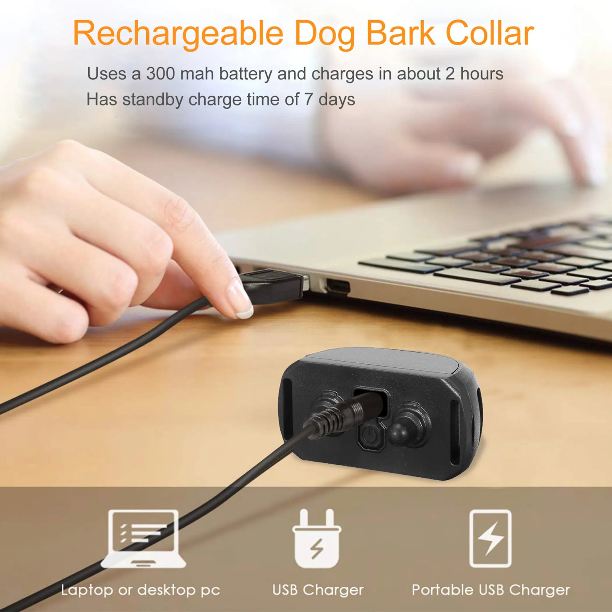 Dog Training Collar — IP67 Waterproof, 3 Modes, 9 Levels, 1640ft Range