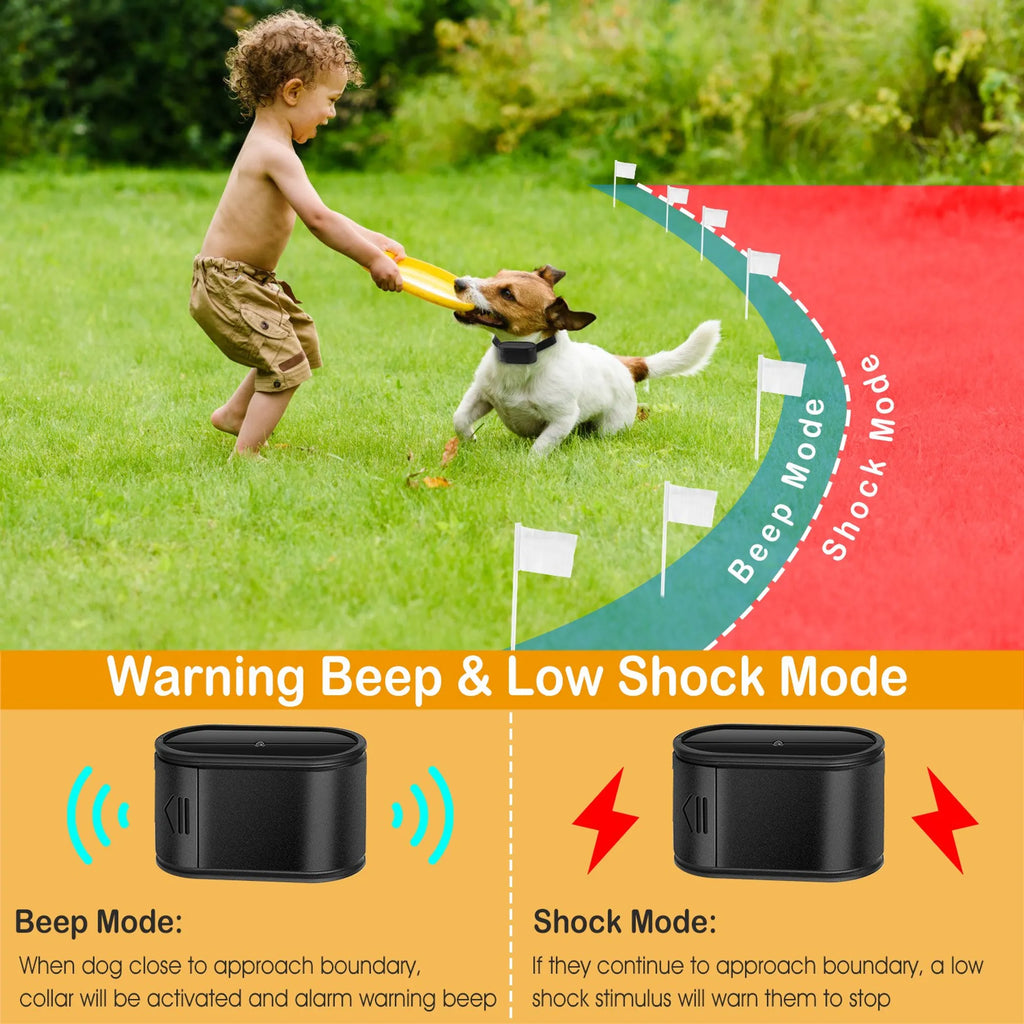 In-Ground Electric Dog Fence System — Buried Wire, Tone & Static Correction
