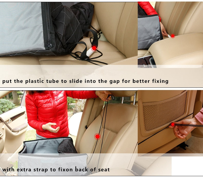 Waterproof Dog Car Seat Cover — Single Seat, Stain-Resistant, 3 Colors