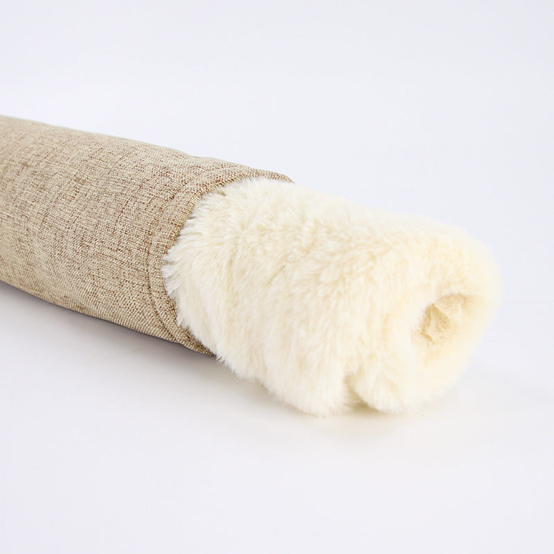 Removable Washable Pet Sleeping Bag Nest — Plush & Cotton Linen, 7 Colors, Sizes S–XL