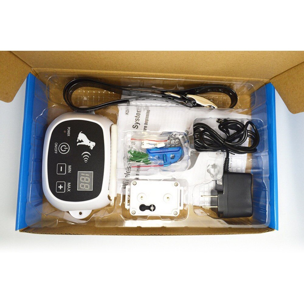 Wireless Electric Dog Fence — 500m Radius, Waterproof Rechargeable Receiver, 1–3 Dogs