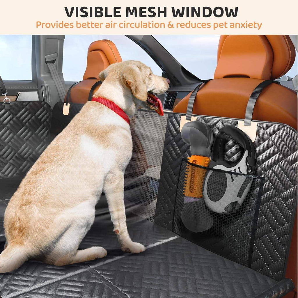 Portable Dog Car Seat Hammock Mat — Waterproof Back Seat Cover for Dogs