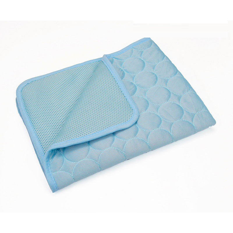 Ice Silk Cooling Pet Cushion — Breathable Summer Mat for Cats & Dogs
