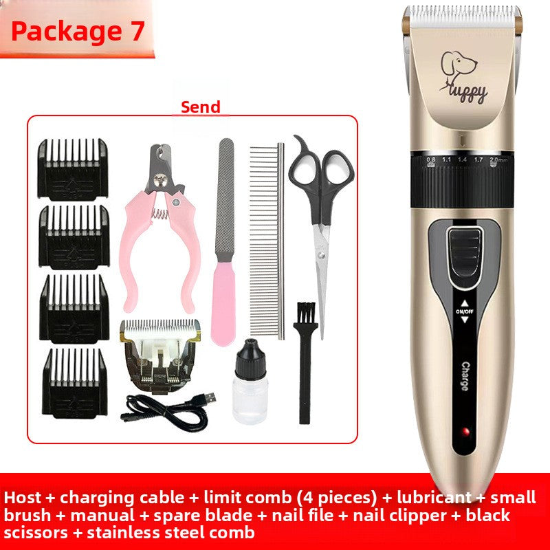 Professional Pet Hair Clipper Kit with Ceramic Blade