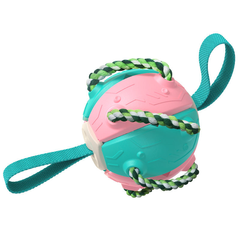ABS Outdoor Frisbee Football Dog Toy — Interactive Fetch, 360g, 5 Color Combos
