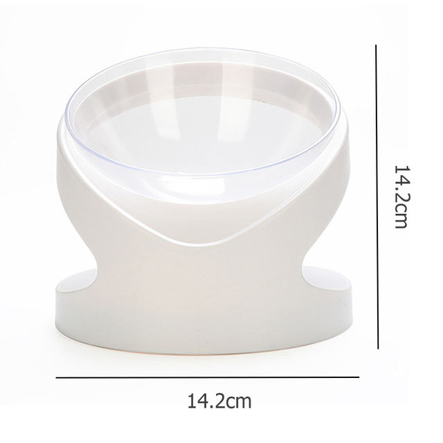Tilted Ergonomic Pet Food Bowl — Cervical Support for Cats & Dogs
