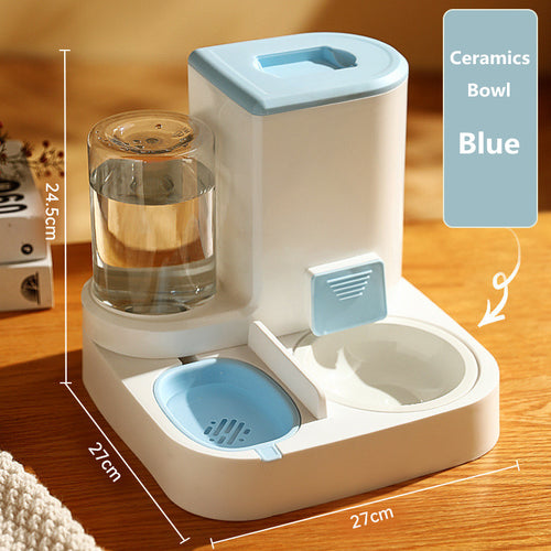 Automatic Pet Feeder — Stainless Steel or Ceramic Bowl, 9 Variants, Cats & Dogs