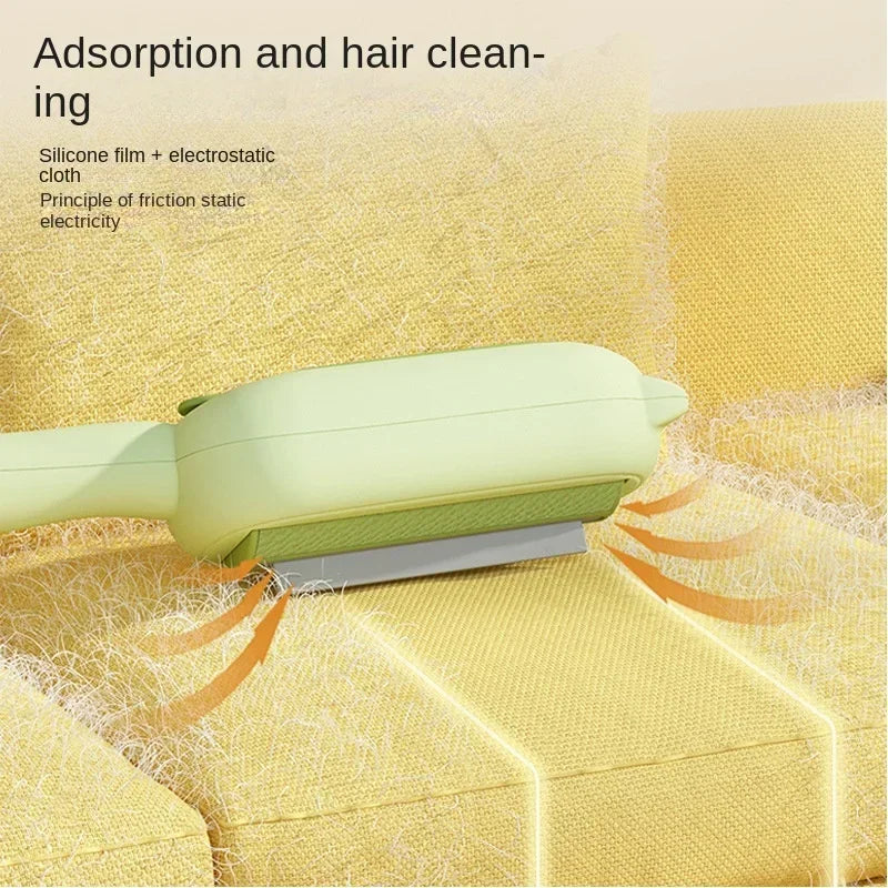 Pet Hair Removal Brush — Reusable Lint Roller for Carpet, Sofa & Furniture, 3 Colors
