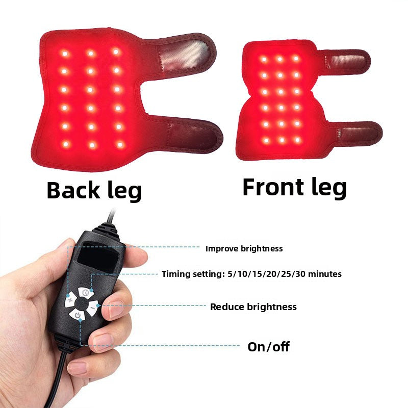 Pet Red Light Therapy Leg Pads — Dual 660nm & 850nm, Heated, FCC/CE/FDA Certified