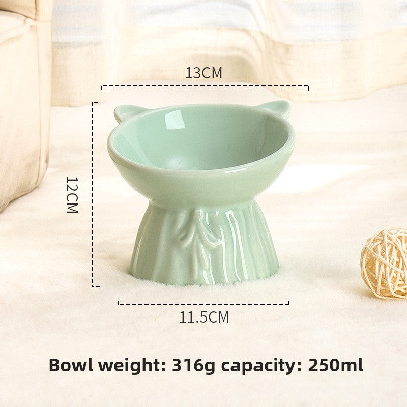 Ceramic Anti-Knock Pet Bowl — Non-Tip Feeding Bowl for Cats & Dogs, 10 Styles