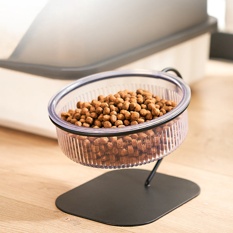 Swan Neck Elevated Pet Bowl — High-Neck Feeder for Cats & Dogs, ABS & Iron