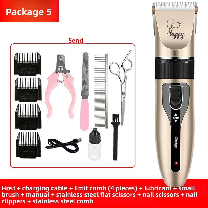 Professional Pet Hair Clipper Kit with Ceramic Blade