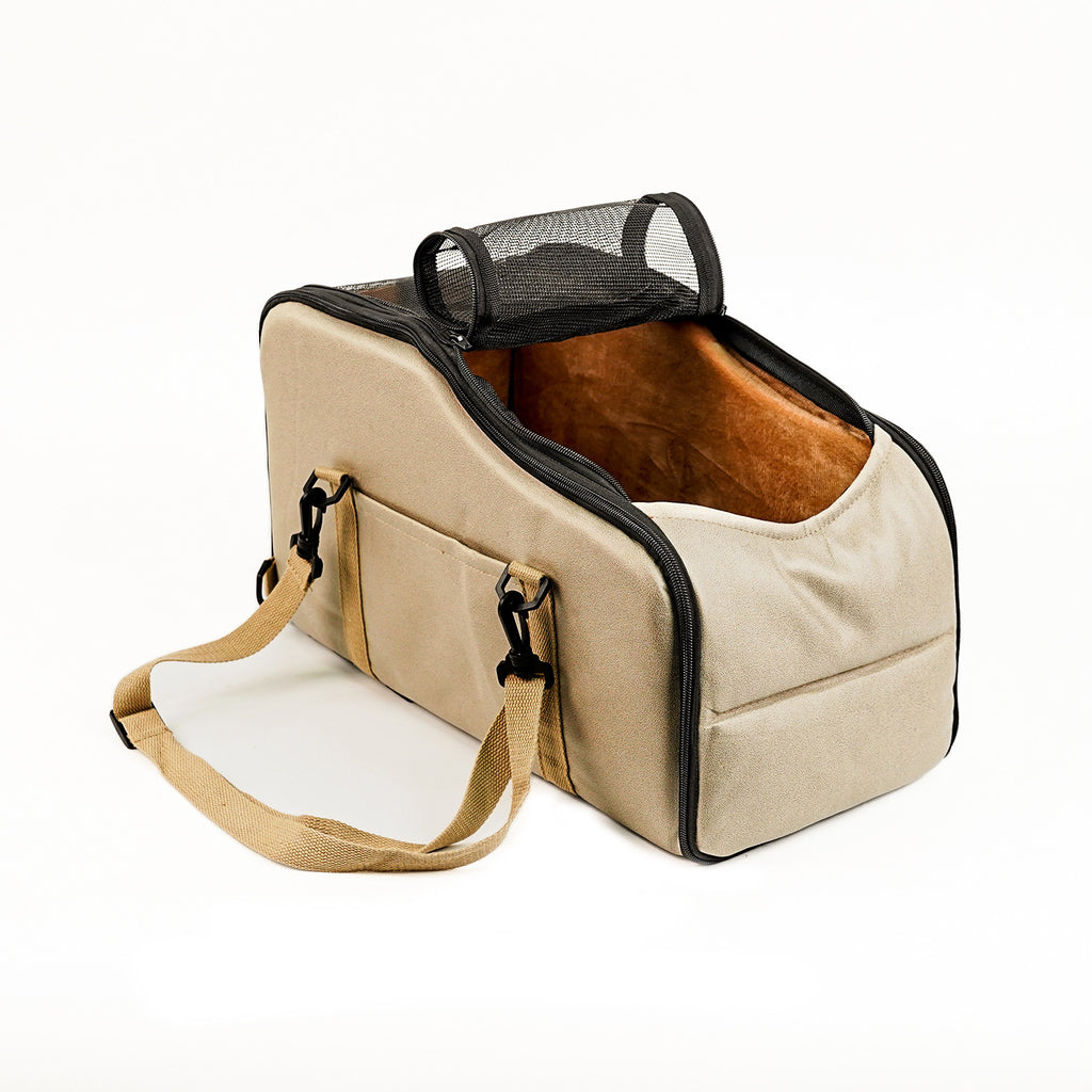 Pet Car Seat Center Console Bed — Tech Fabric, Sponge Cushion, 4 Colors