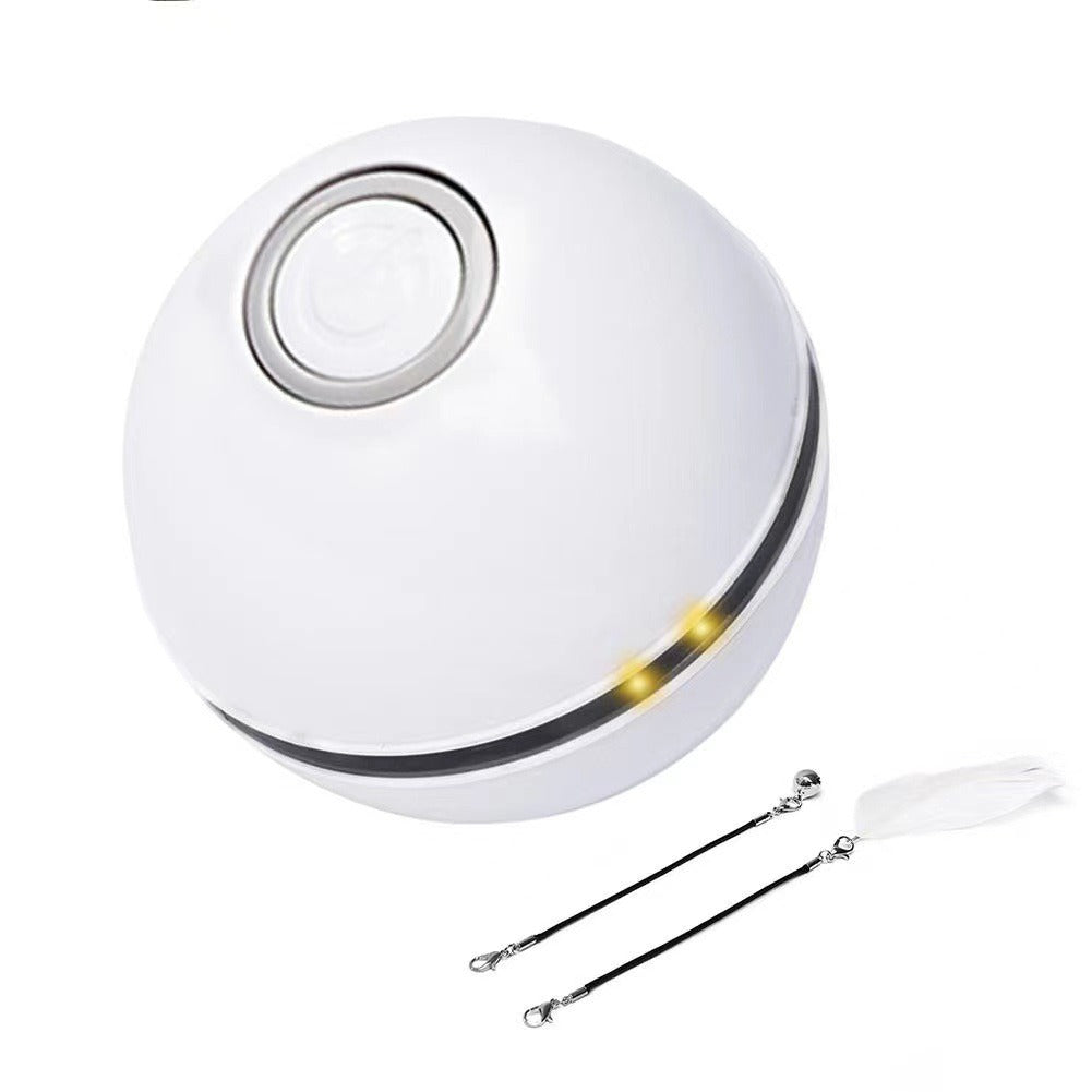 Automatic LED Rolling Cat Ball Toy — USB Rechargeable Smart Teaser