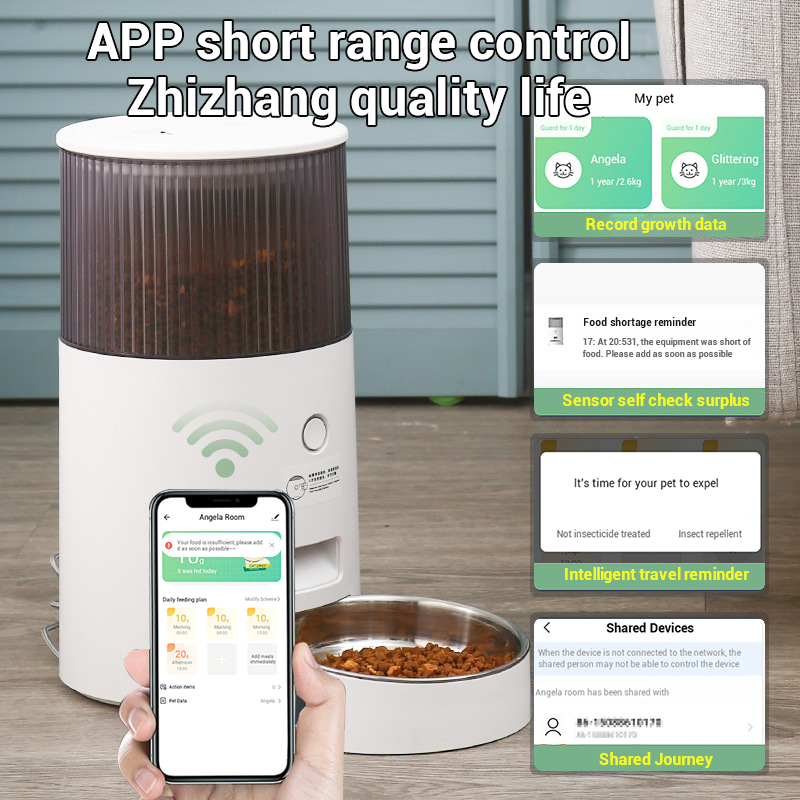 Smart App-Controlled Automatic Pet Feeder — Timed & Portioned for Cats & Dogs