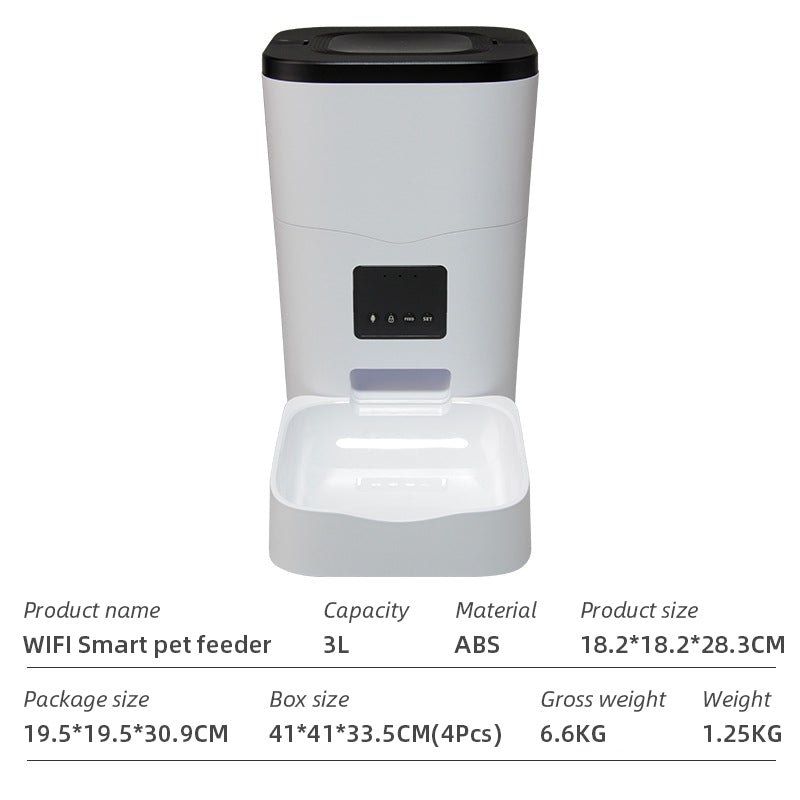 WiFi Smart Microchip Pet Feeder — App-Controlled, Timed Feeding, Battery-Powered