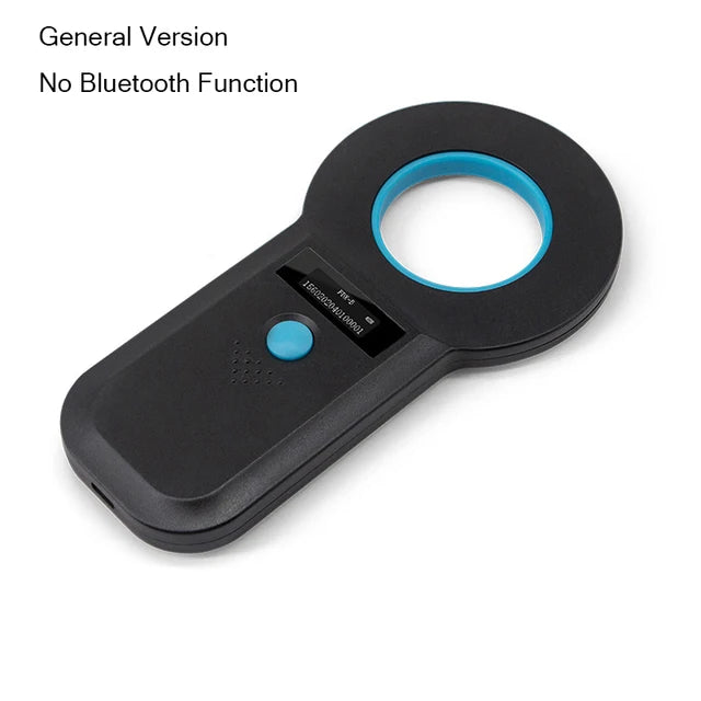 RFID Pet Microchip Scanner — 134/125kHz, OLED Display, USB & Bluetooth (W90B)