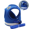 Reflective Breathable Dog Harness Vest with Leash – Polyester Mesh No-Pull Chest Strap | XS–XL