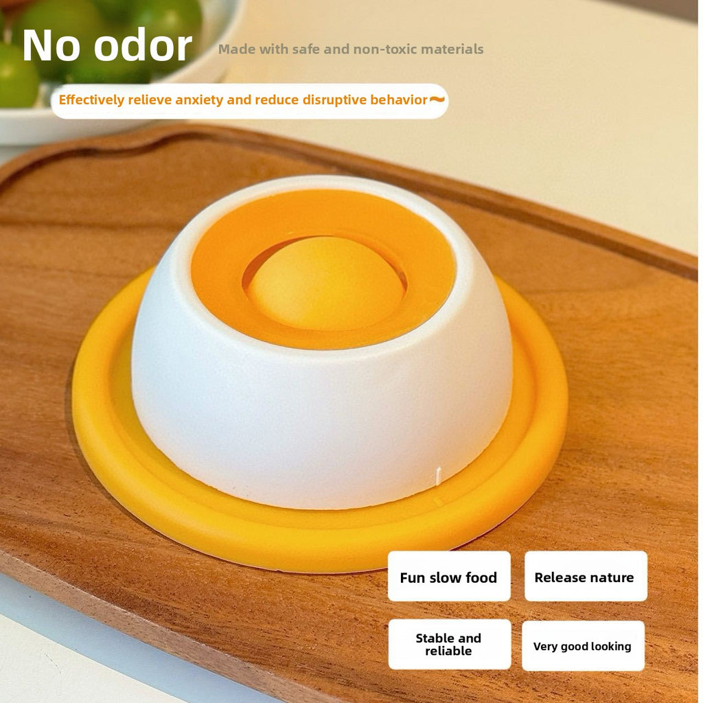 Slow Feeder Lick Toy for Cats & Dogs — Anti-Spill, Paste Treat Groove, 2 Colors