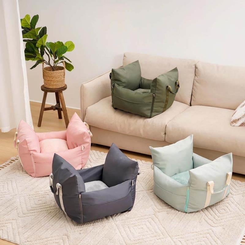 2-in-1 Waterproof Car Dog Bed — Non-Slip Travel Nest for Home & Road Trips