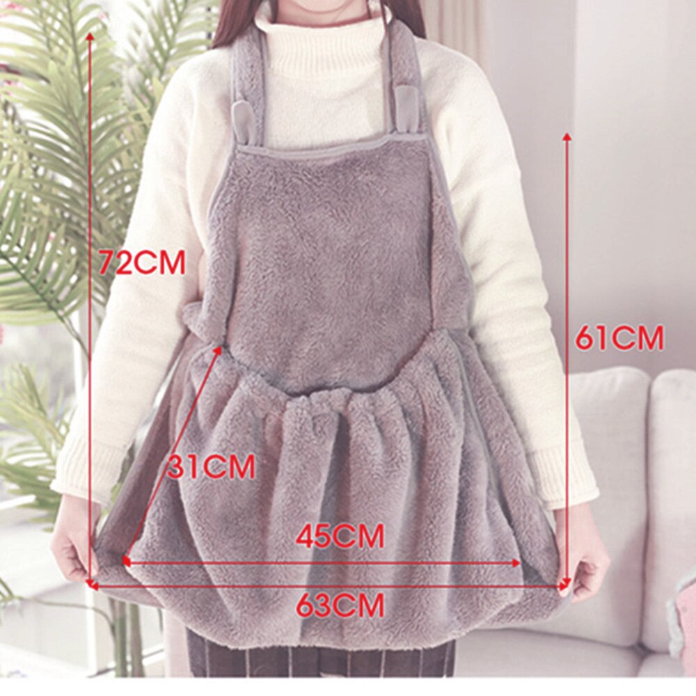 Pet Carrier Apron Bib – Anti-Fur Soft Plush Travel Bib for Cats & Small Dogs