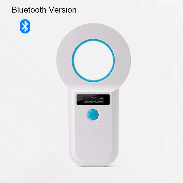 RFID Pet Microchip Scanner — 134/125kHz, OLED Display, USB & Bluetooth (W90B)