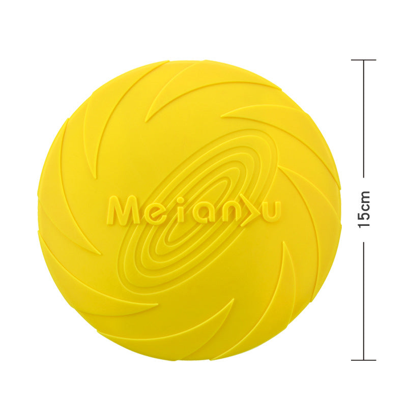 TPR Dog Frisbee — Soft, Bite-Resistant & Floating, 3 Sizes, 6 Colors