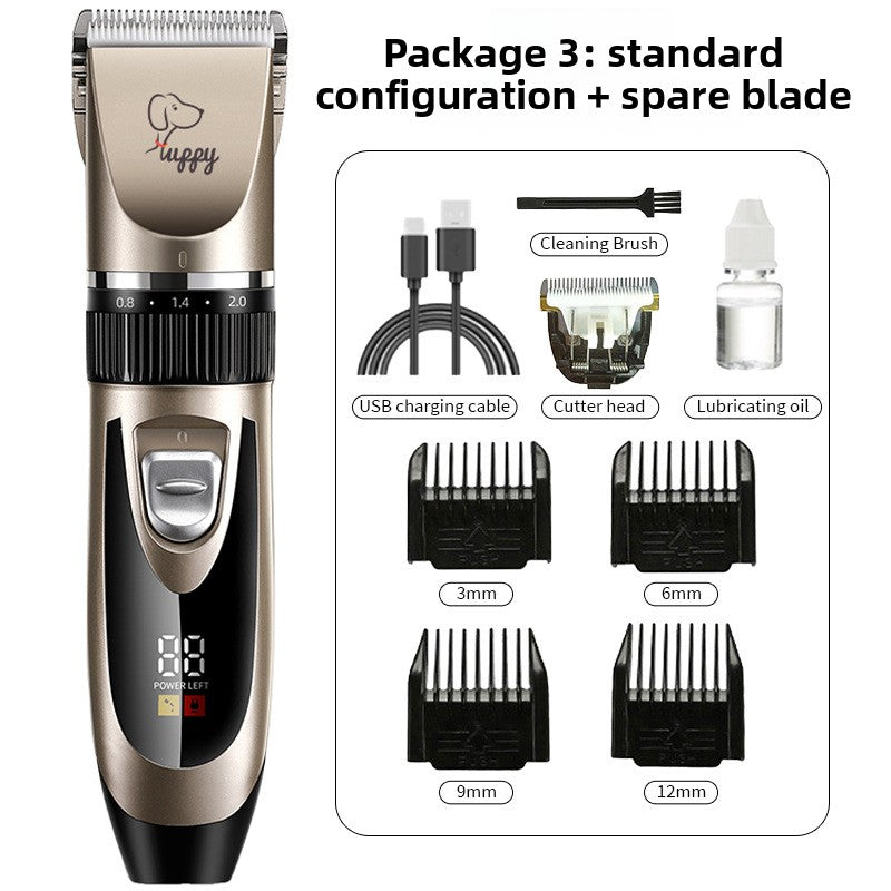 Professional Pet Hair Clipper Kit with Ceramic Blade