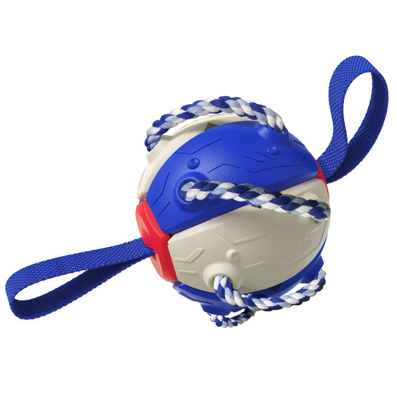 ABS Outdoor Frisbee Football Dog Toy — Interactive Fetch, 360g, 5 Color Combos