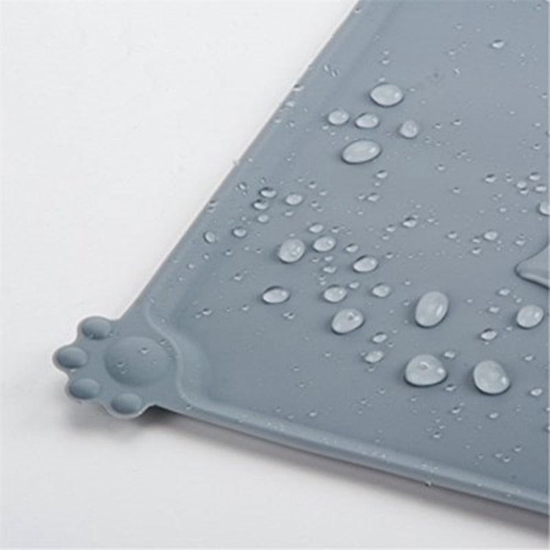 Silicone Pet Feeding Mat – Waterproof Non-Slip Food & Water Bowl Placemat for Dogs & Cats