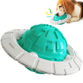 Interactive Dog Chew Toy — Squeaky Frisbee & Dental Grinding Ball, 3 Colors