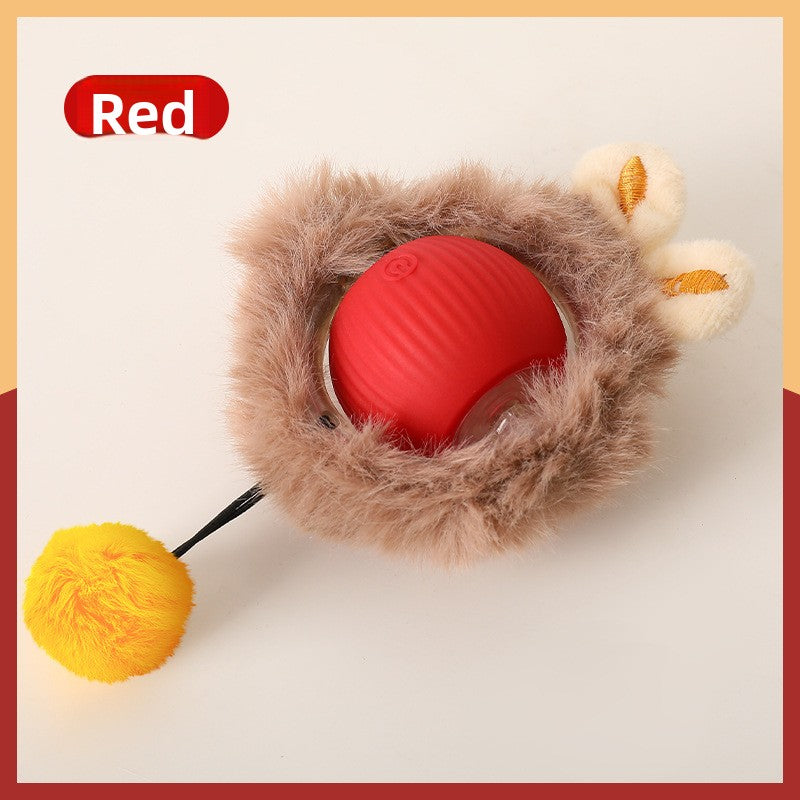 Automatic Electric Rolling Pet Toy Ball — Self-Moving Interactive Toy for Cats & Dogs