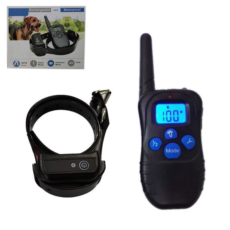 Remote Dog Training Collar — 300m Range, 4 Modes, Waterproof, 1 or 2 Dogs