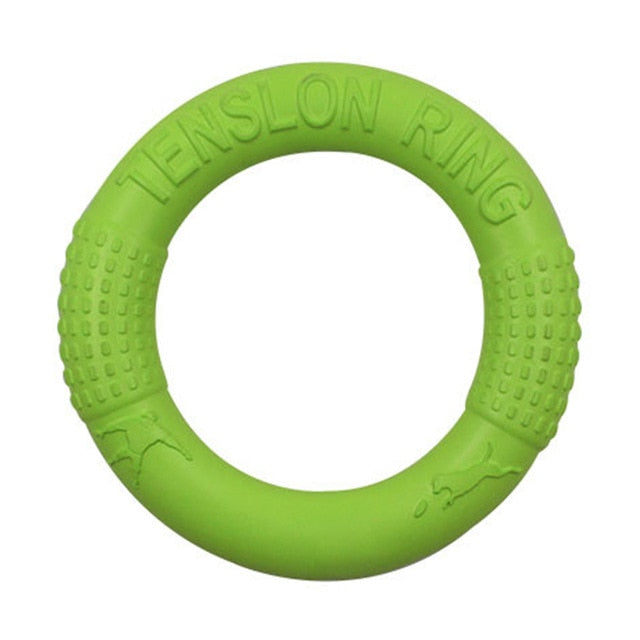 Rubber Flying Disc for Dogs — 2 Sizes, 3 Colors, Outdoor Fetch & Training