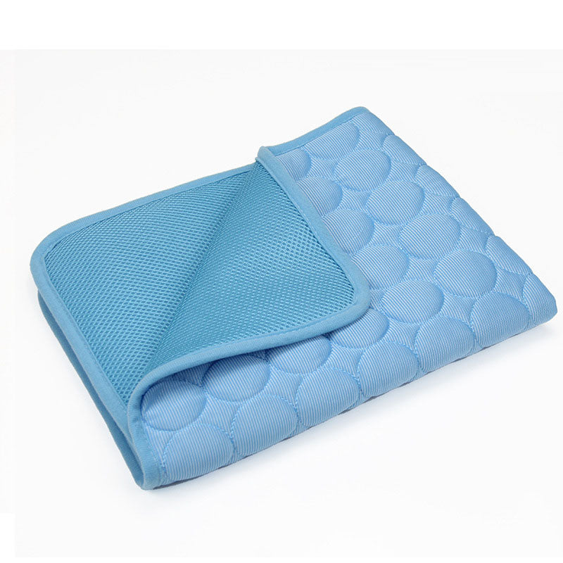 Ice Silk Cooling Pet Cushion — Breathable Summer Mat for Cats & Dogs